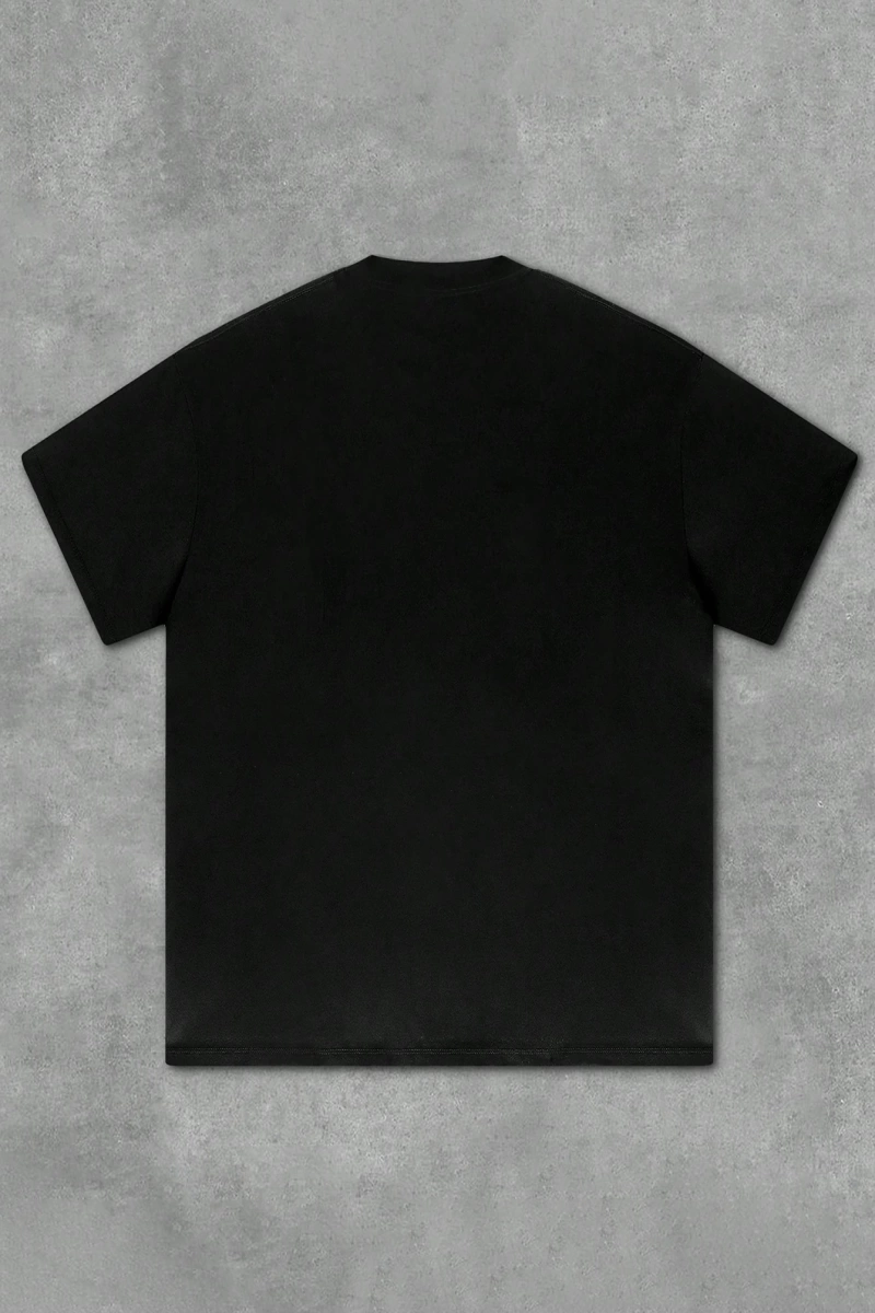 1 Adet Büyük Boy Erkek Moda İsa Haçı Baskılı Tişört, Rahat Sokak Giyimi, Unisex, Tüm Mevsimle