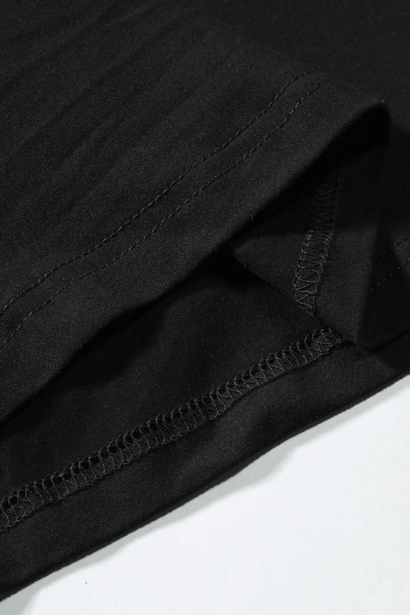 1 Adet Büyük Boy Erkek Moda İsa Haçı Baskılı Tişört, Rahat Sokak Giyimi, Unisex, Tüm Mevsimle