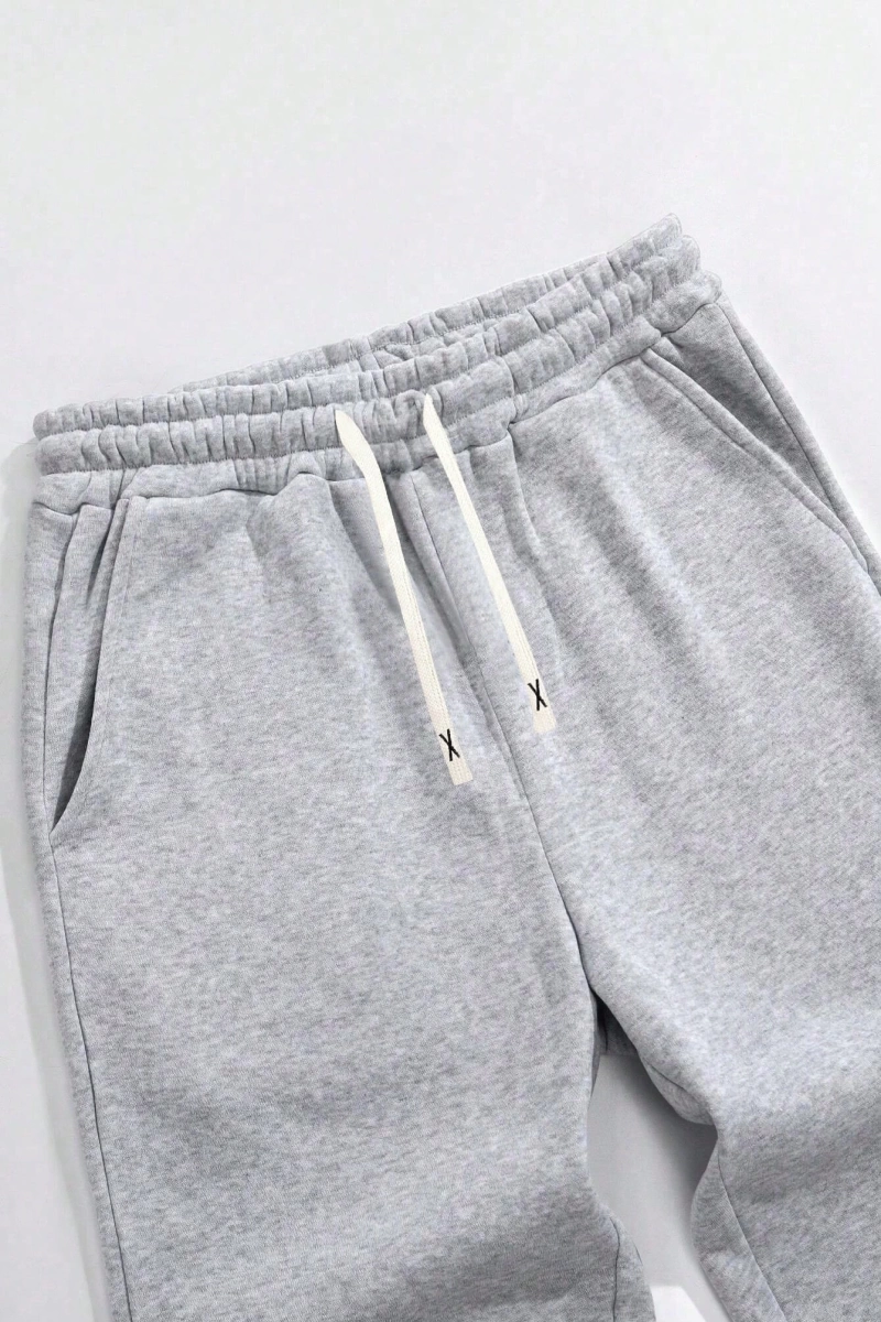 2 adet Erkek Rahat Spor Gevşek Bağcıklı Bel Eşofman Altı Cepli, Klasik Retro Stil, Açık Hava