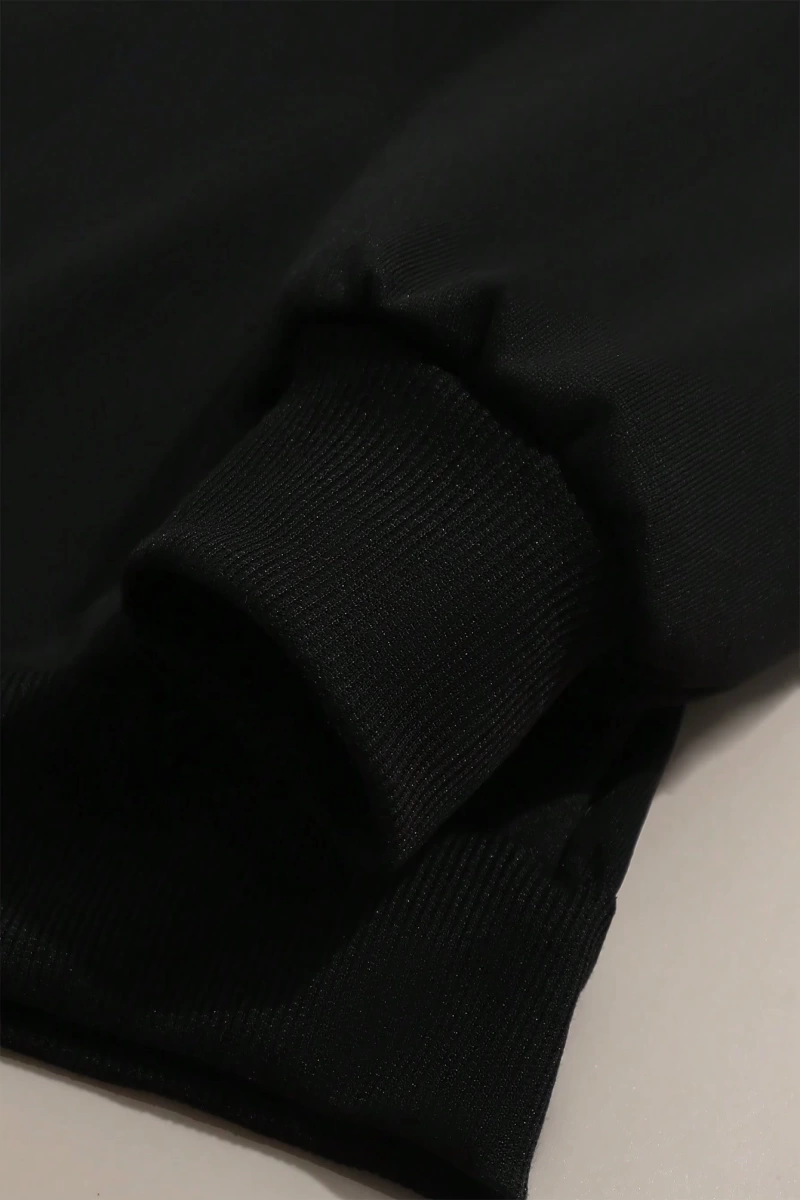 2 adet/takım Bol Günlük MAMA Baskılı Sweatshirt ve Bağcıklı Pantolon, Kadınlar İçin