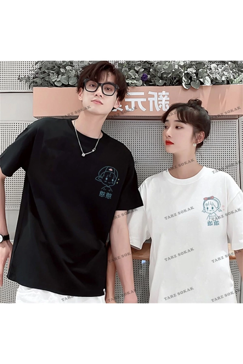 2 Adet Tir Harajuku Style Çift Sevgili Kombinleri Couple Clothing Yeni Sezon