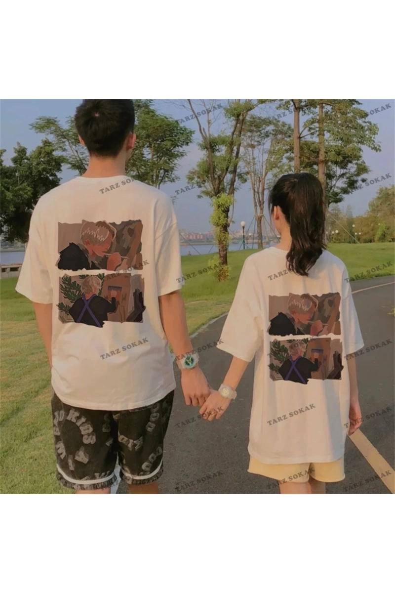 2 Adet Tir Harajuku Style Çift Sevgili Kombinleri Couple Clothing Yeni Sezon