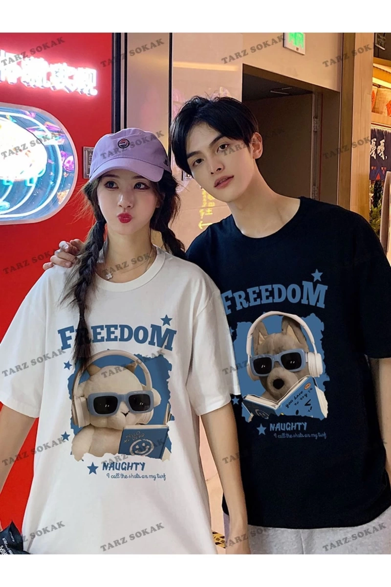 2 Adet Tir Harajuku Style Çift Sevgili Kombinleri Couple Clothing Yeni Sezon