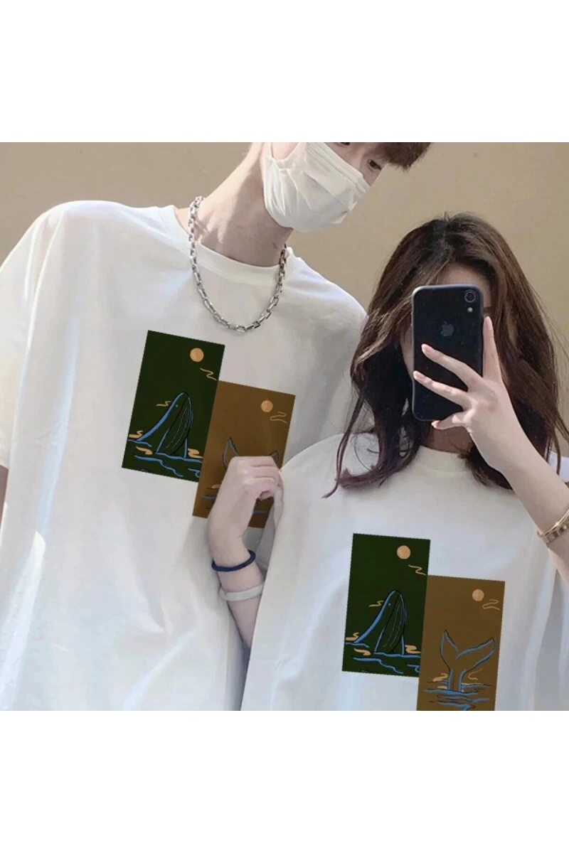 2 Adet Tir Harajuku Style Çift Sevgili Kombinleri Couple Clothing Yeni Sezon