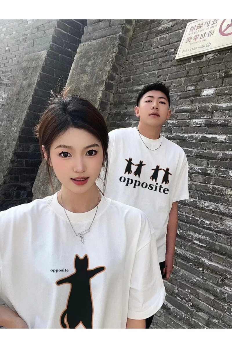 2 Adet Tir Harajuku Style Çift Sevgili Kombinleri Couple Clothing Yeni Sezon