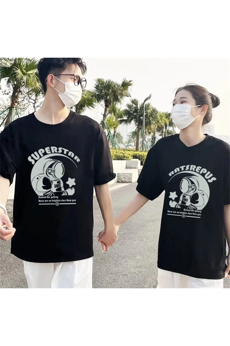 2 Adet Tir Harajuku Style Çift Sevgili Kombinleri Couple Clothing Yeni Sezon