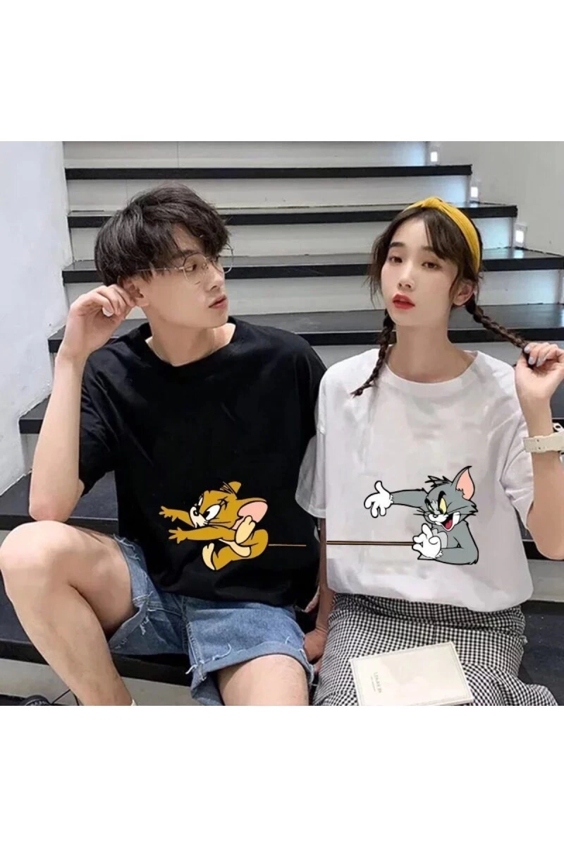 2 Adet Tir Harajuku Style Çift Sevgili Kombinleri Couple Clothing Yeni Sezon
