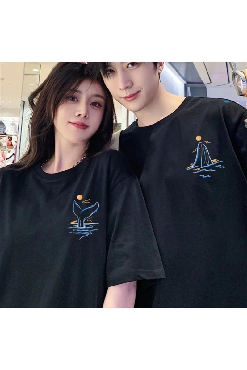 2 Adet Tir Harajuku Style Çift Sevgili Kombinleri Couple Clothing Yeni Sezon