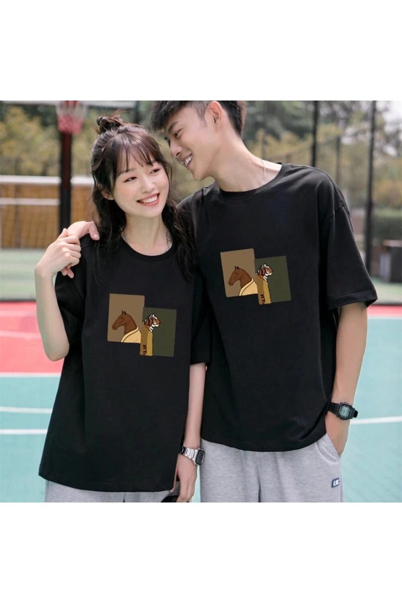 2 Adet Tir Harajuku Style Çift Sevgili Kombinleri Couple Clothing Yeni Sezon