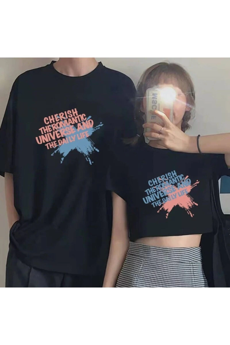 2 Adet Tir Harajuku Style Çift Sevgili Kombinleri Couple Clothing Yeni Sezon