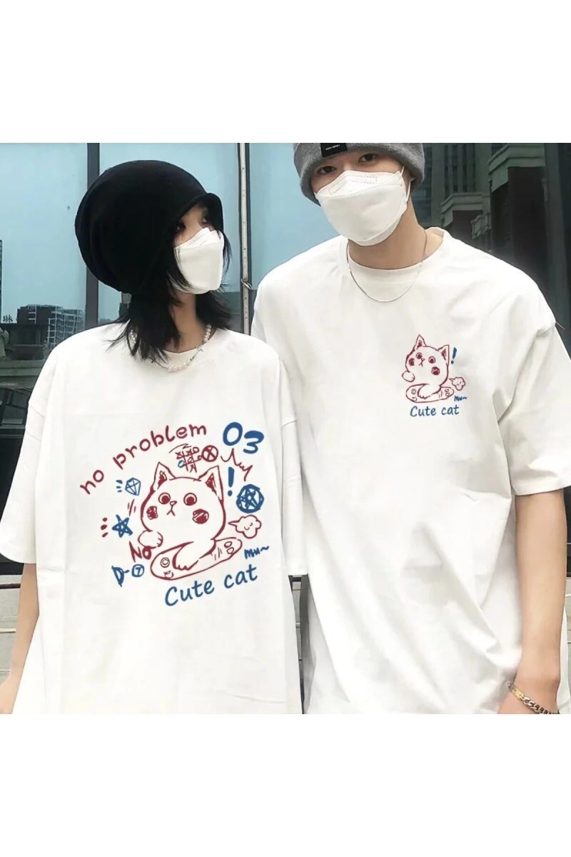 2 Adet Tir Harajuku Style Çift Sevgili Kombinleri Couple Clothing Yeni Sezon