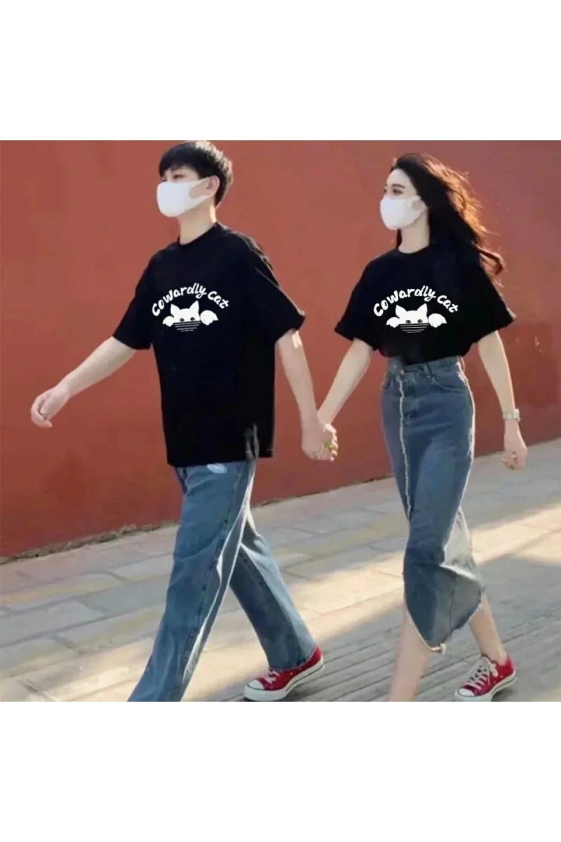 2 Adet Tir Harajuku Style Çift Sevgili Kombinleri Couple Clothing Yeni Sezon