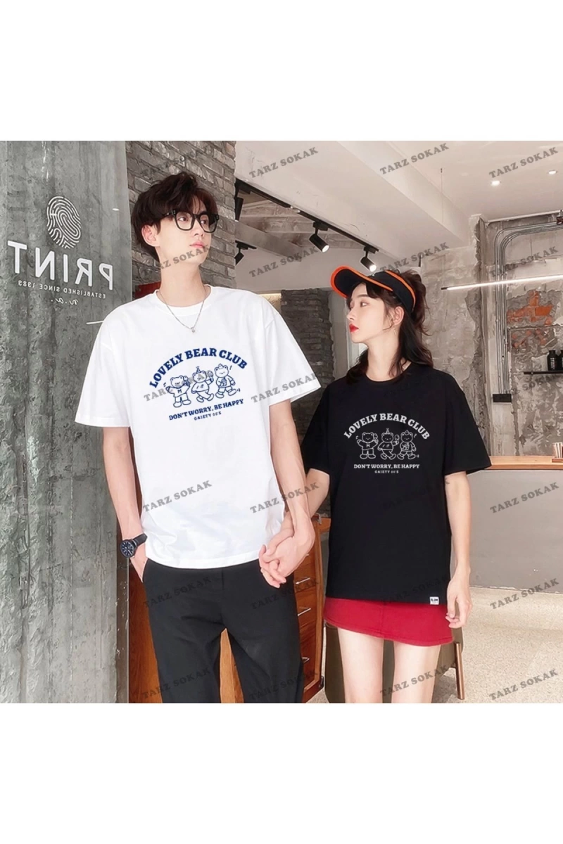 2 Adet Tir Harajuku Style Çift Sevgili Kombinleri Couple Clothing Yeni Sezon