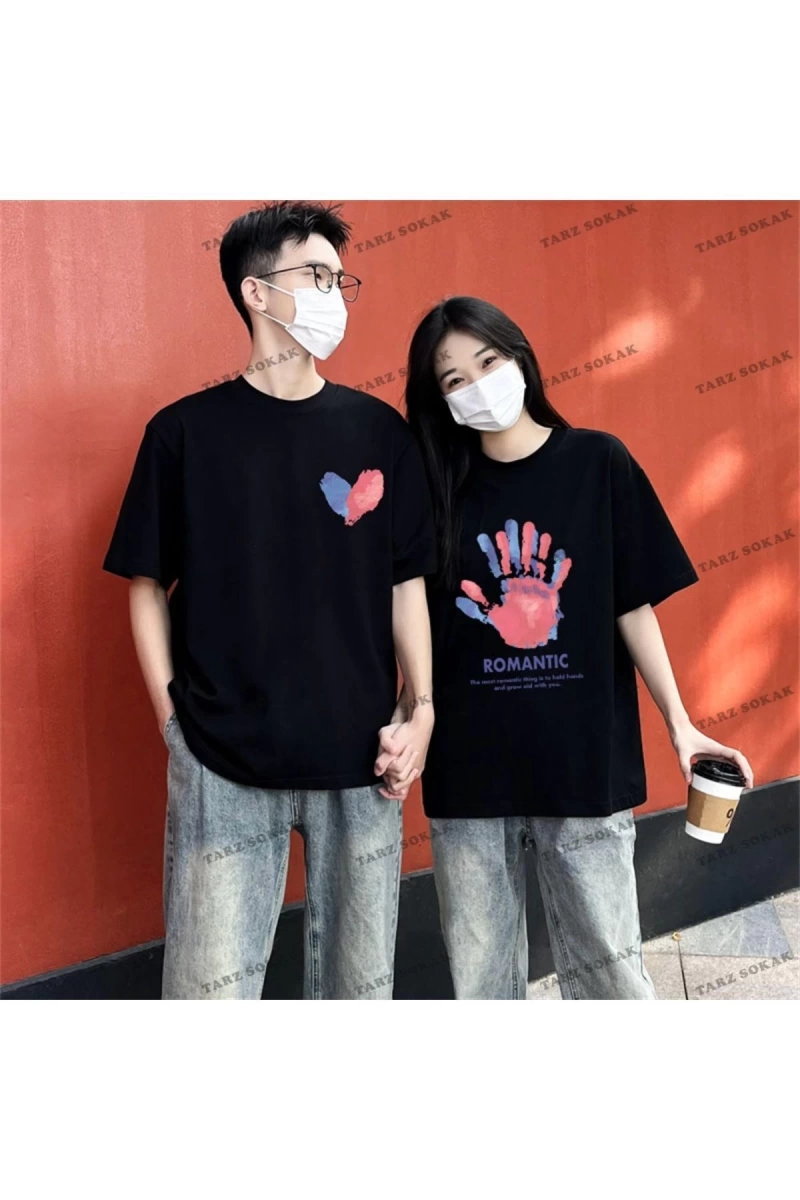 2 Adet Tir Harajuku Style Çift Sevgili Kombinleri Couple Clothing Yeni Sezon