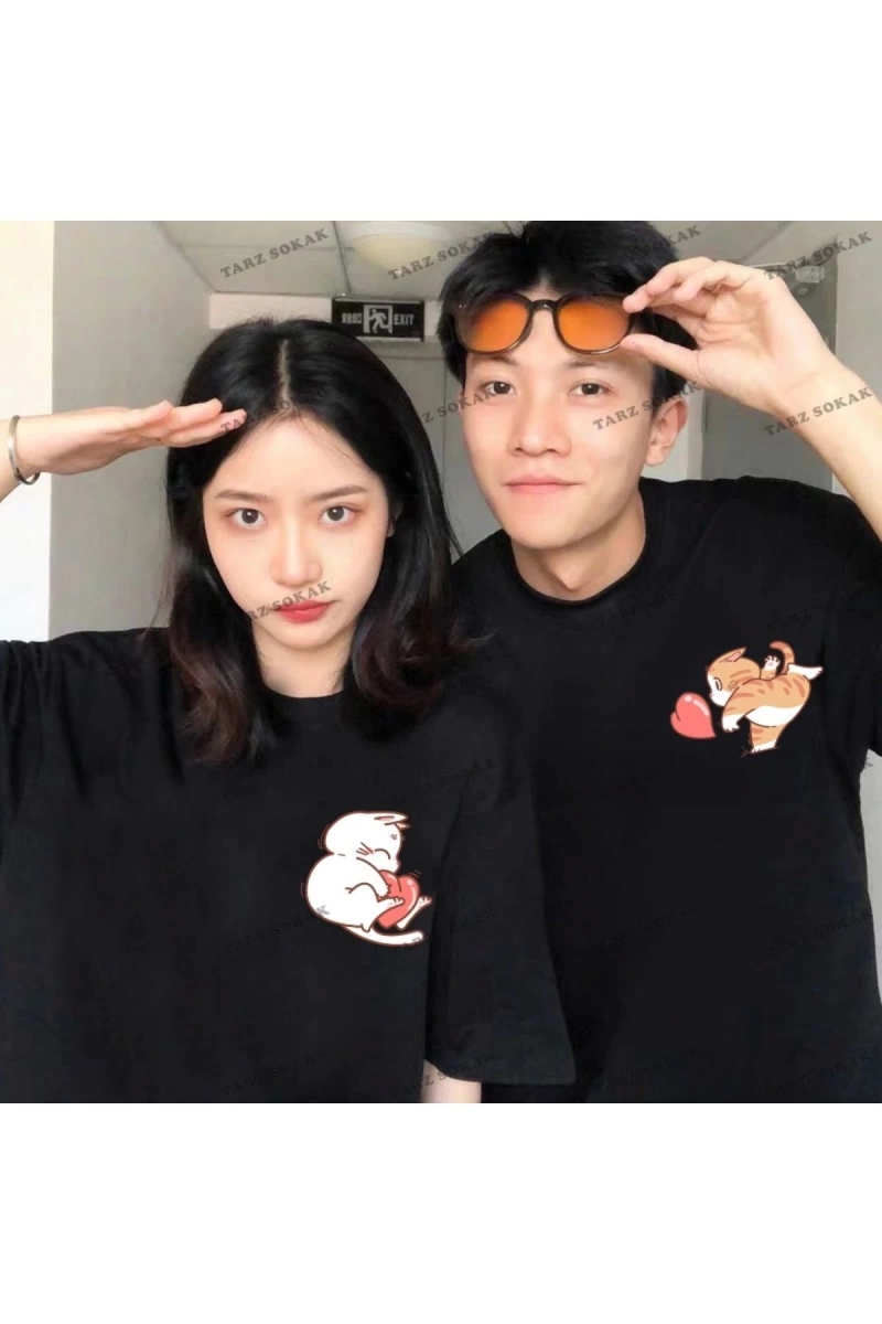 2 Adet Tir Harajuku Style Çift Sevgili Kombinleri Couple Clothing Yeni Sezon