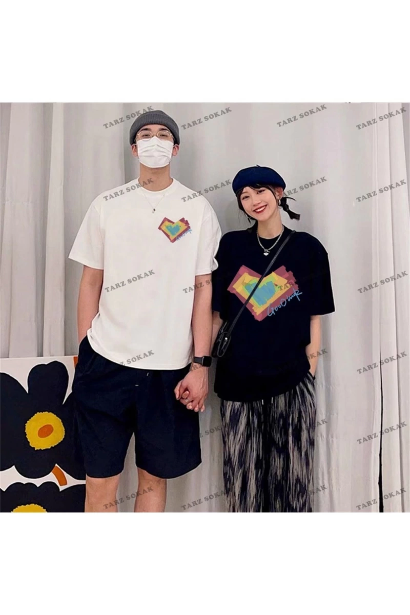 2 Adet Tir Harajuku Style Çift Sevgili Kombinleri Couple Clothing Yeni Sezon