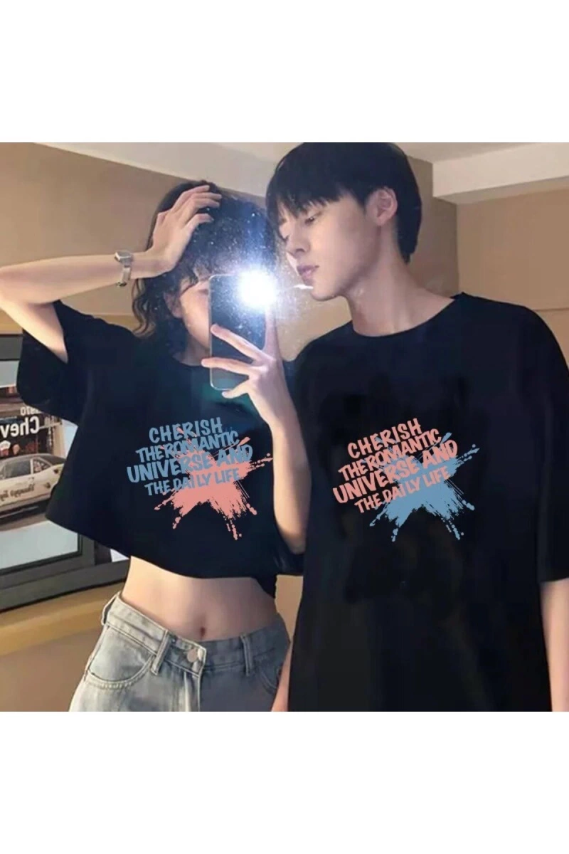 2 Adet Tir Harajuku Style Çift Sevgili Kombinleri Couple Clothing Yeni Sezon