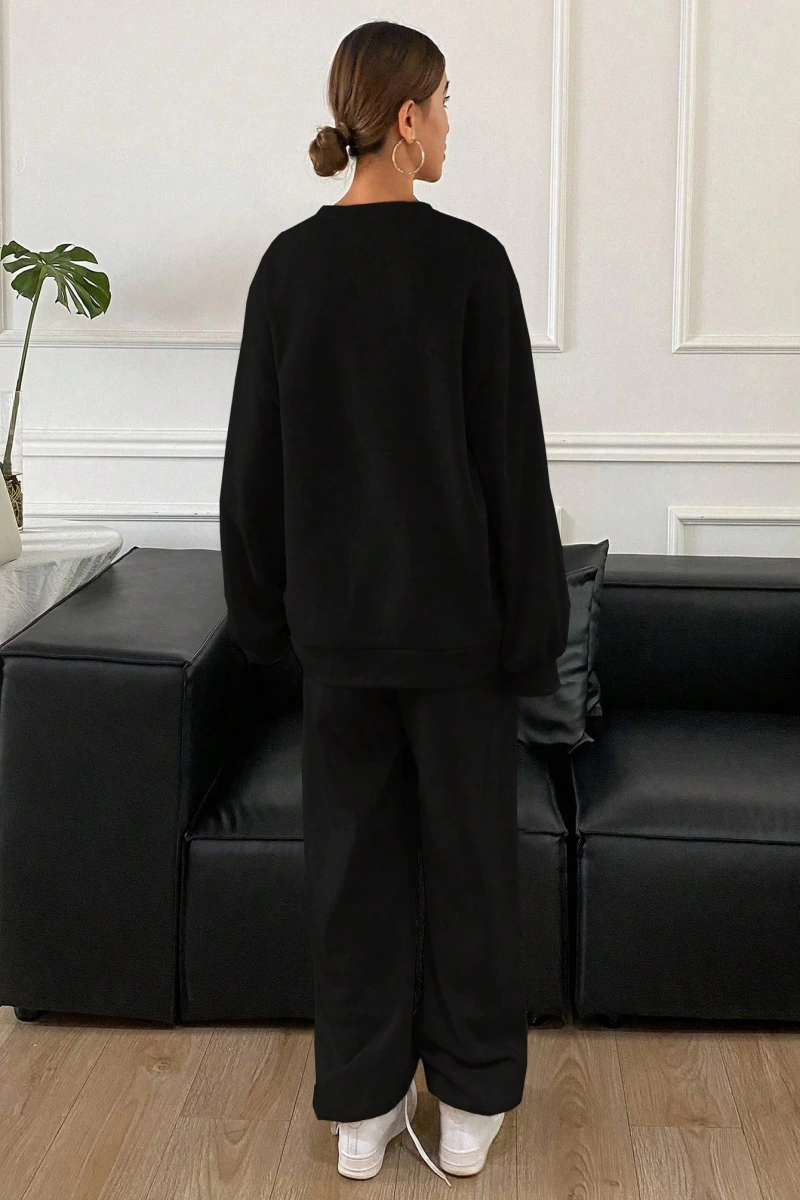 2 Parça Kadın Rahat Bol Takım Elbise, Yeni Sonbahar Koleksiyonu