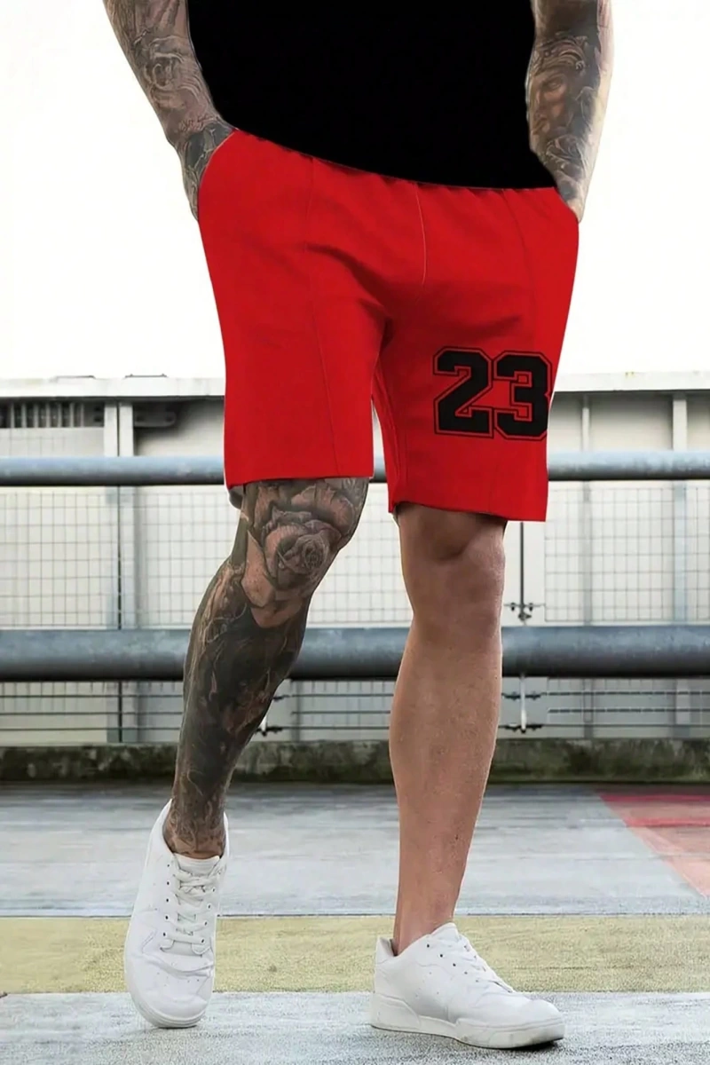 23 Numaralı Kıyafet, Erkekler İçin Yaz Tatilleri ve Spor Aktiviteleri İçin Mükemmel, Yuvarlak
