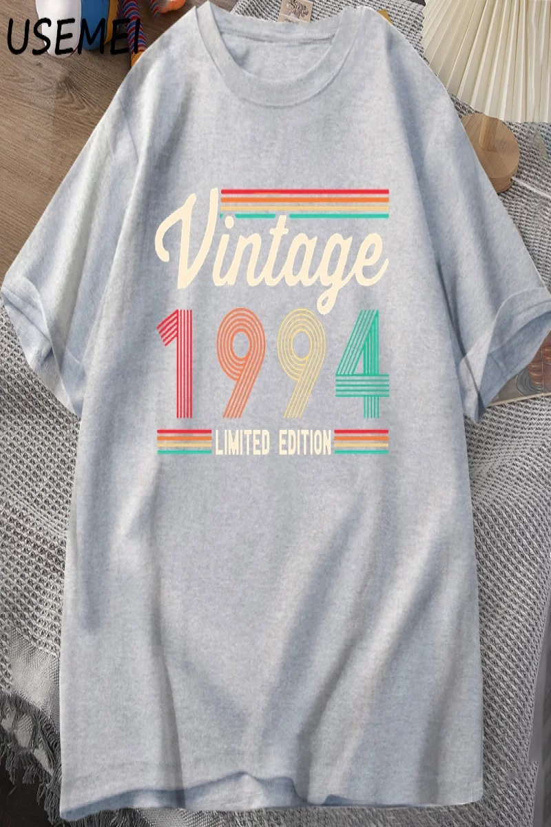 30 yaşındaki hediyeler T-shirt erkekler pamuk kısa kollu Tshirt doğan 1994 Vintage 30th doğum 2978