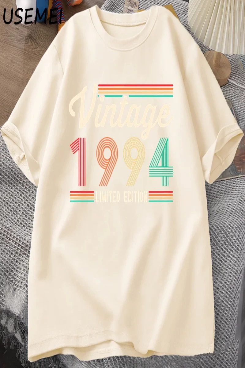30 yaşındaki hediyeler T-shirt erkekler pamuk kısa kollu Tshirt doğan 1994 Vintage 30th doğum 2978
