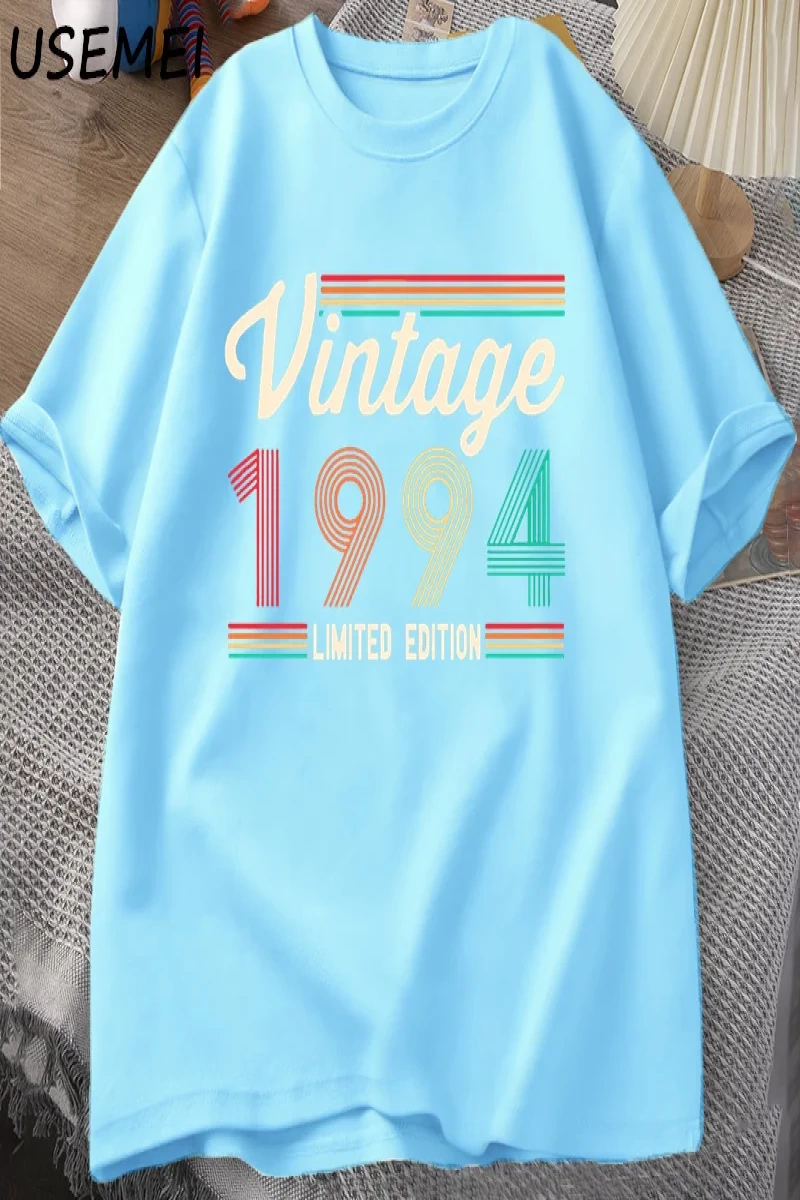 30 yaşındaki hediyeler T-shirt erkekler pamuk kısa kollu Tshirt doğan 1994 Vintage 30th doğum 2978