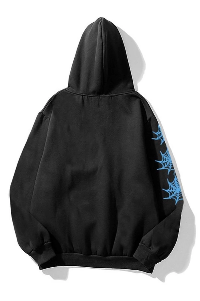 555 Spider Siyah Unisex Sweatshirt Siyah