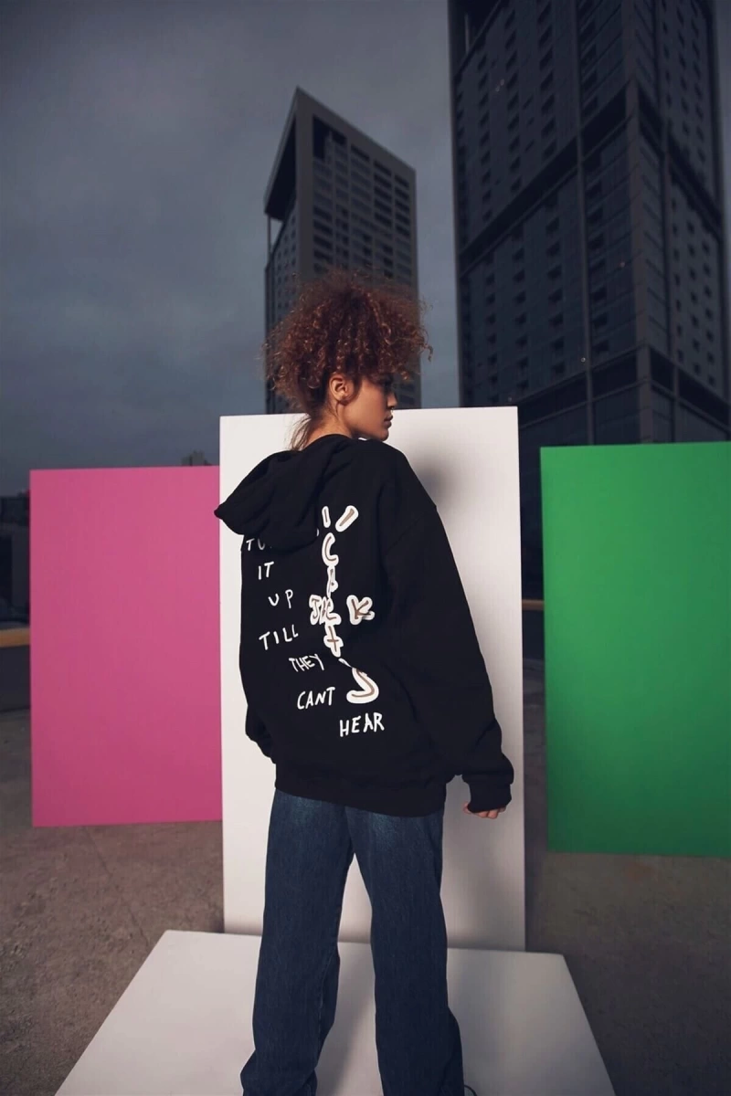 Highest Oversize Sweatshirt Siyah 11119787