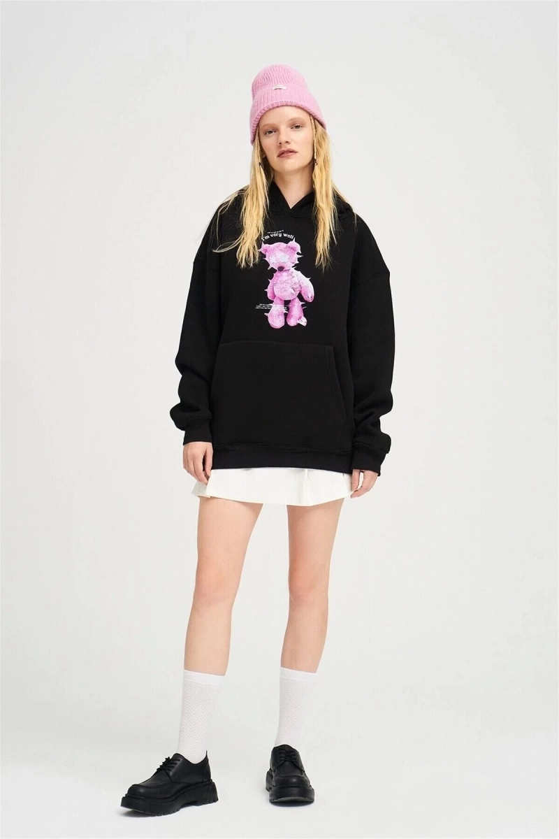 Im Very Vell Unisex Sweatshirt Siyah Trndz1311
