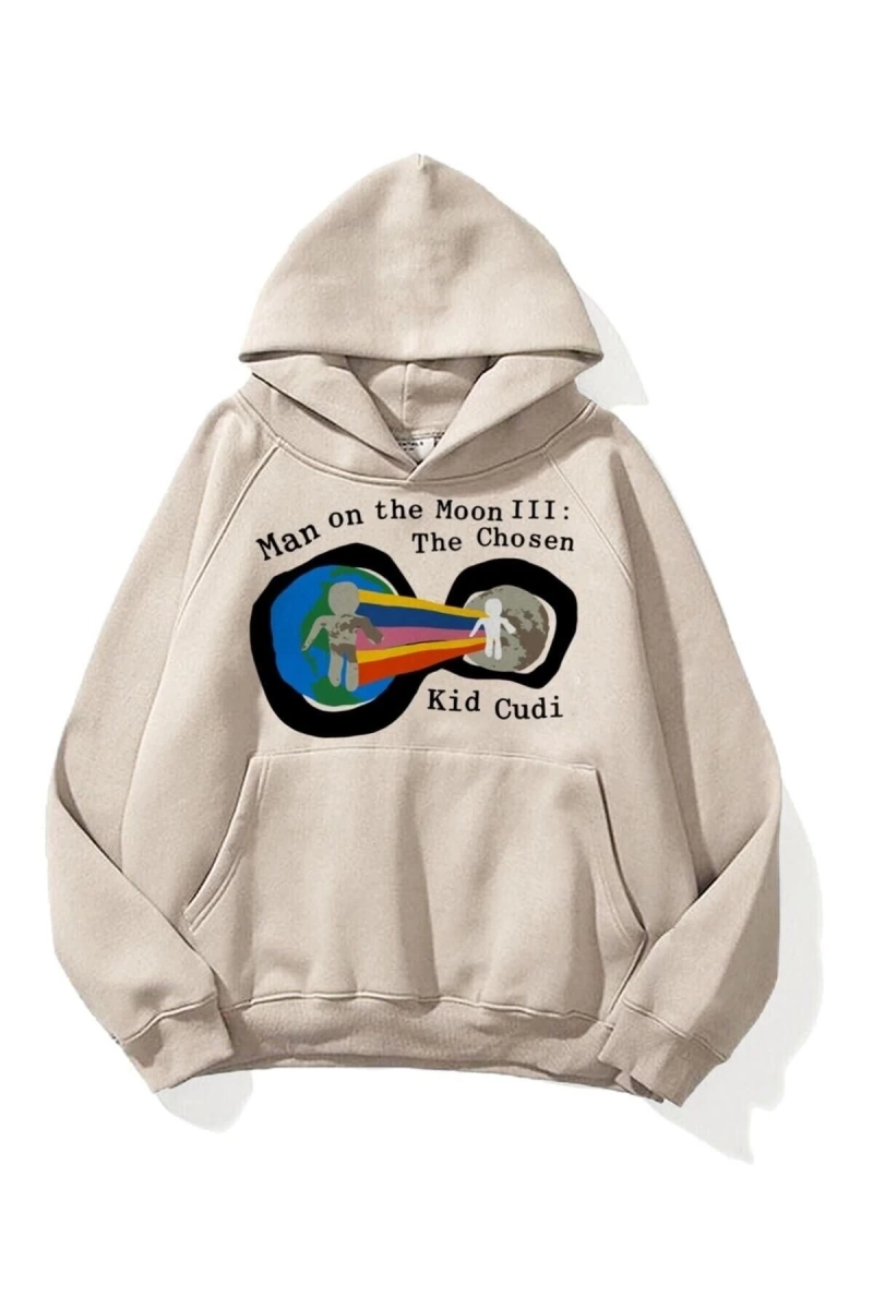 Unisex Man On The Moon Sweatshirt Taş Trndz1318