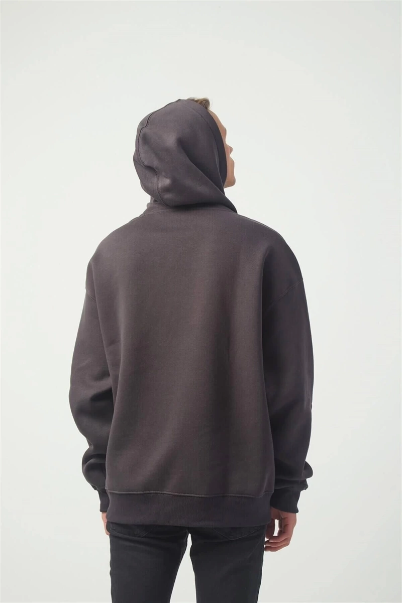 Again Oversıze Sweatshirt Koyugrı Tr30023 TR30023