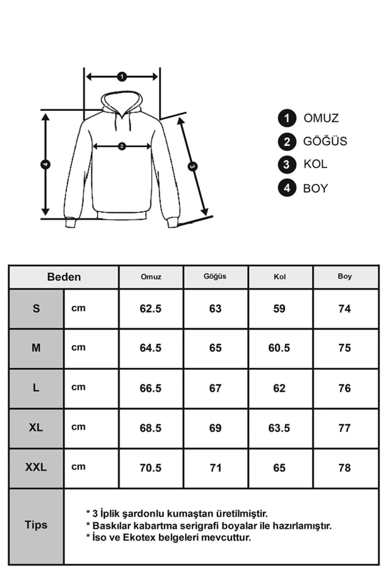 Unisex Siyah Holy Sweatshirt Trndz208