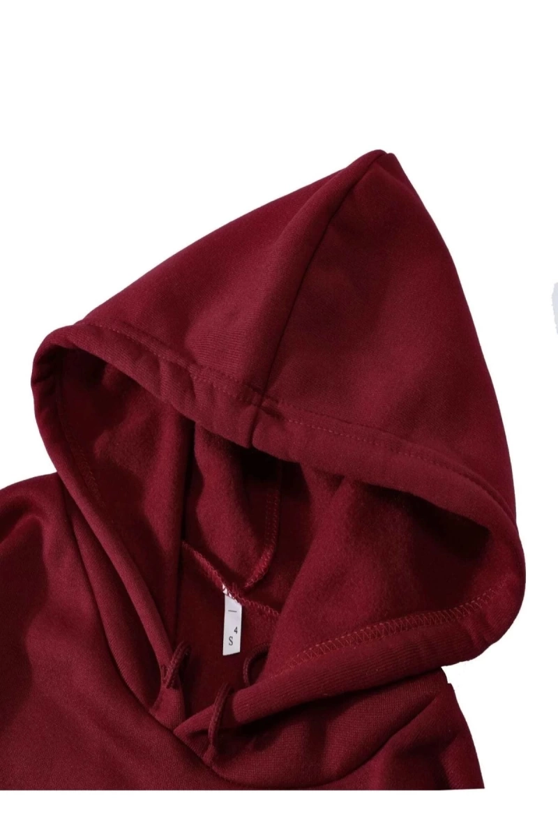 Bordo Oversize Kadın Sweatshirt bsgboşsweat