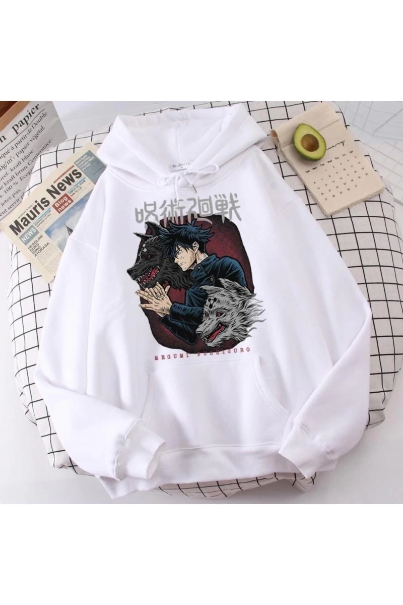 Jujutsu Kaisen Kapüşonlu Hoodie Md24 12482