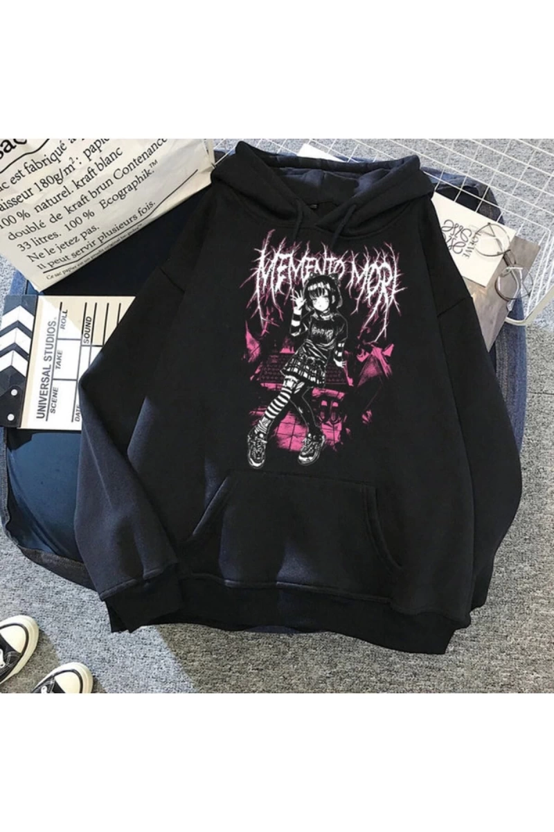Punk Streetwear Kelebek Resim Hip Hop Hoodie 15418