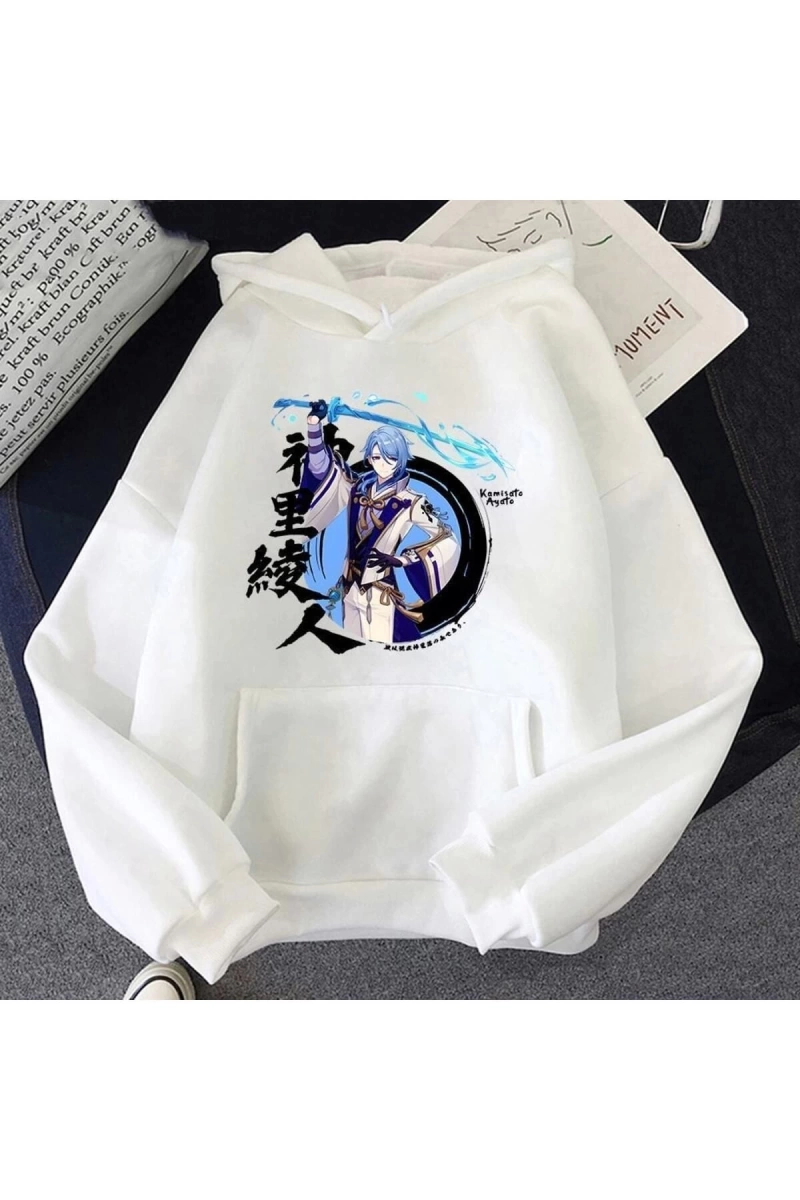 Anime Kamisato Ayato Hoodies Model41. 12059