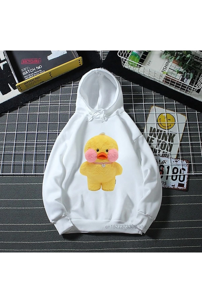 Kedi Aşk Çörek Hayvan Baskı Kapüşonlu Hoodie Mod463 14742