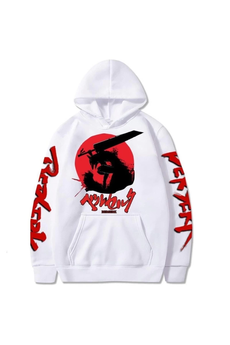 Berserk Guts Harajuku Unisex Kapüşonlu 12564