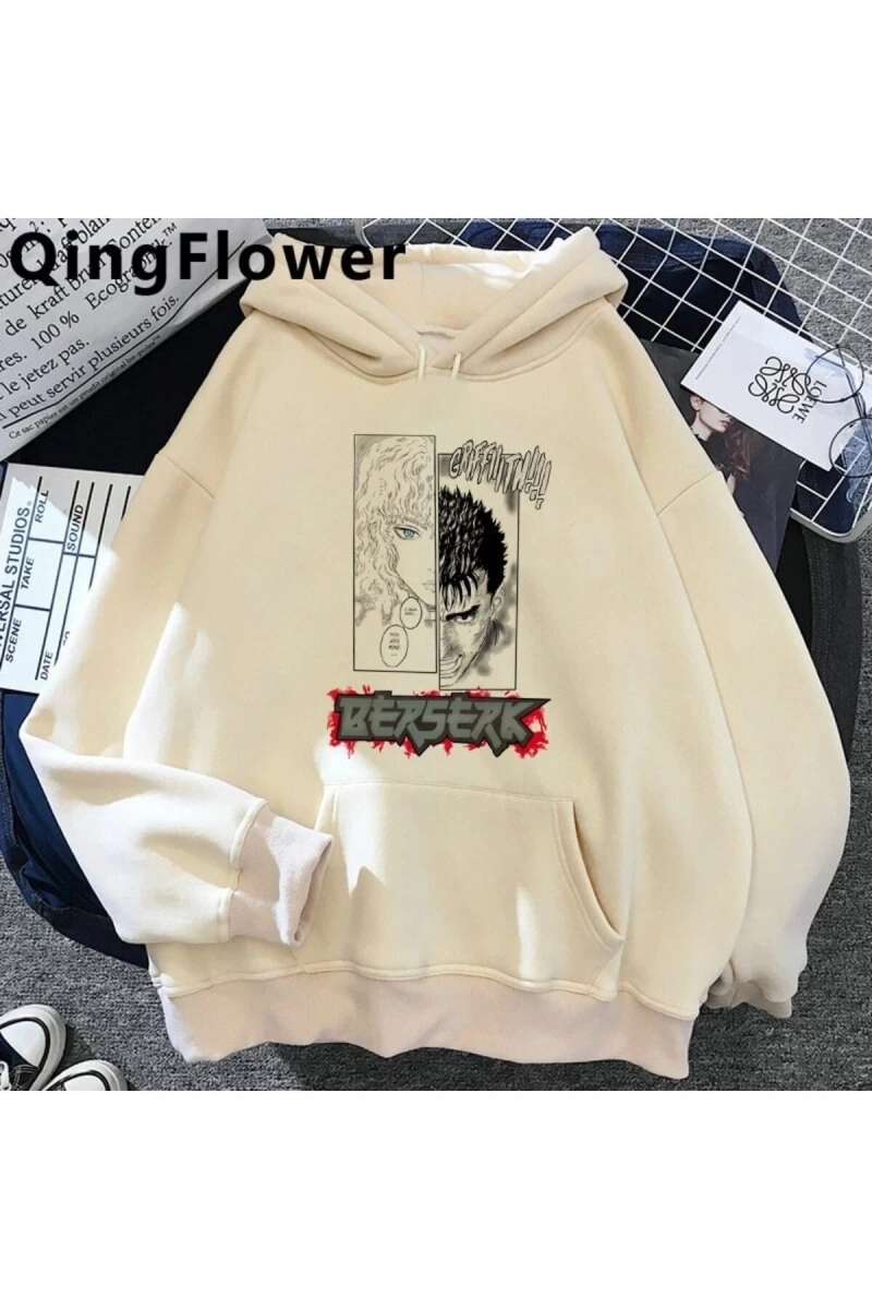 Berserk Guts Harajuku Unisex Kapüşonlu Mod60 12603