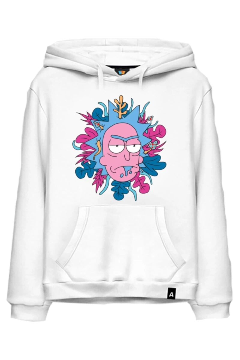 Unisex Rick Morty Kapşonlu Hoodie Model47 06639-2