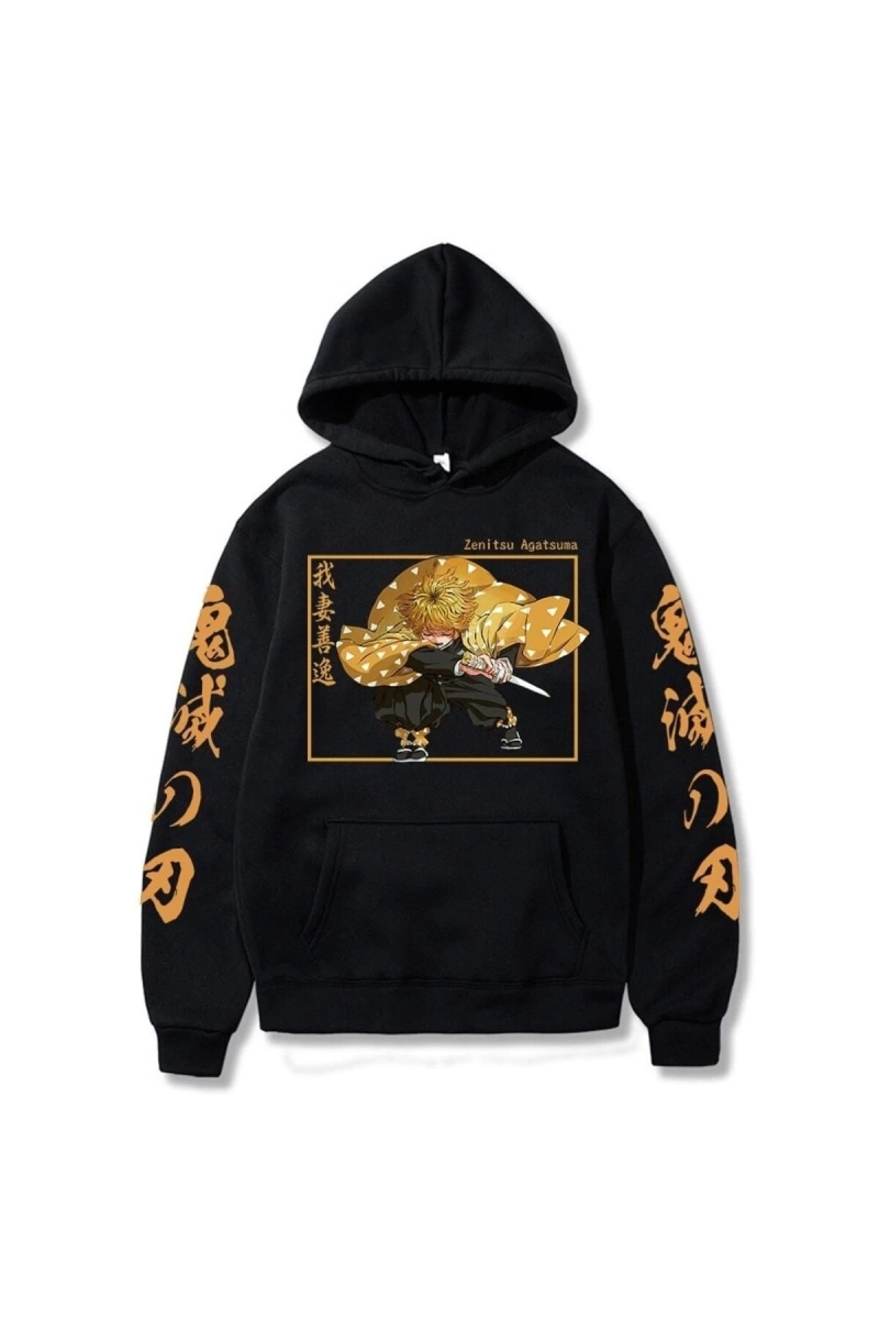 Agatsuma Zenitsu Demon Unisex Kapşonlu Hoodie 14661