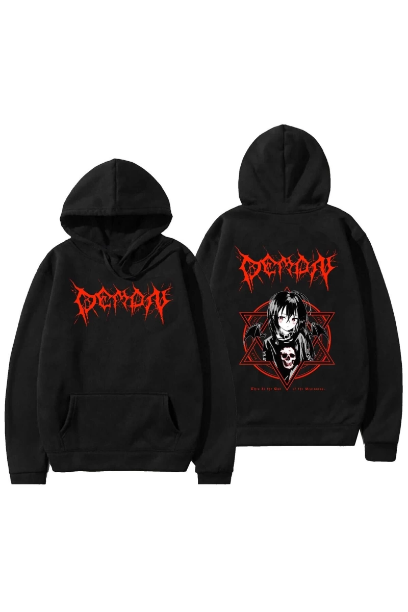 Unisex Kapşonlu Demon Slayer Hoodies 12784