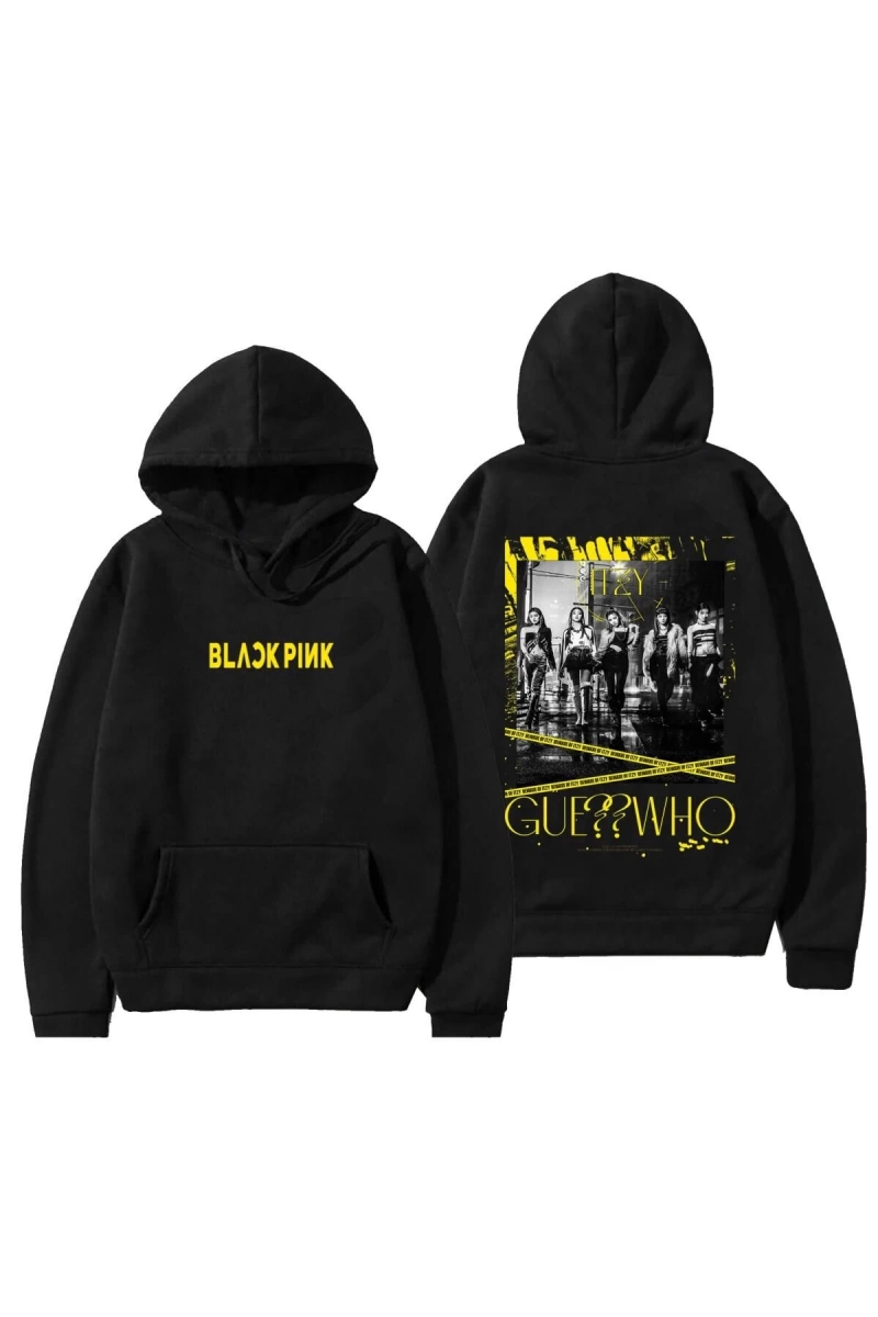 Black Pink Blackpink Kapşonlu Hoodie 12718