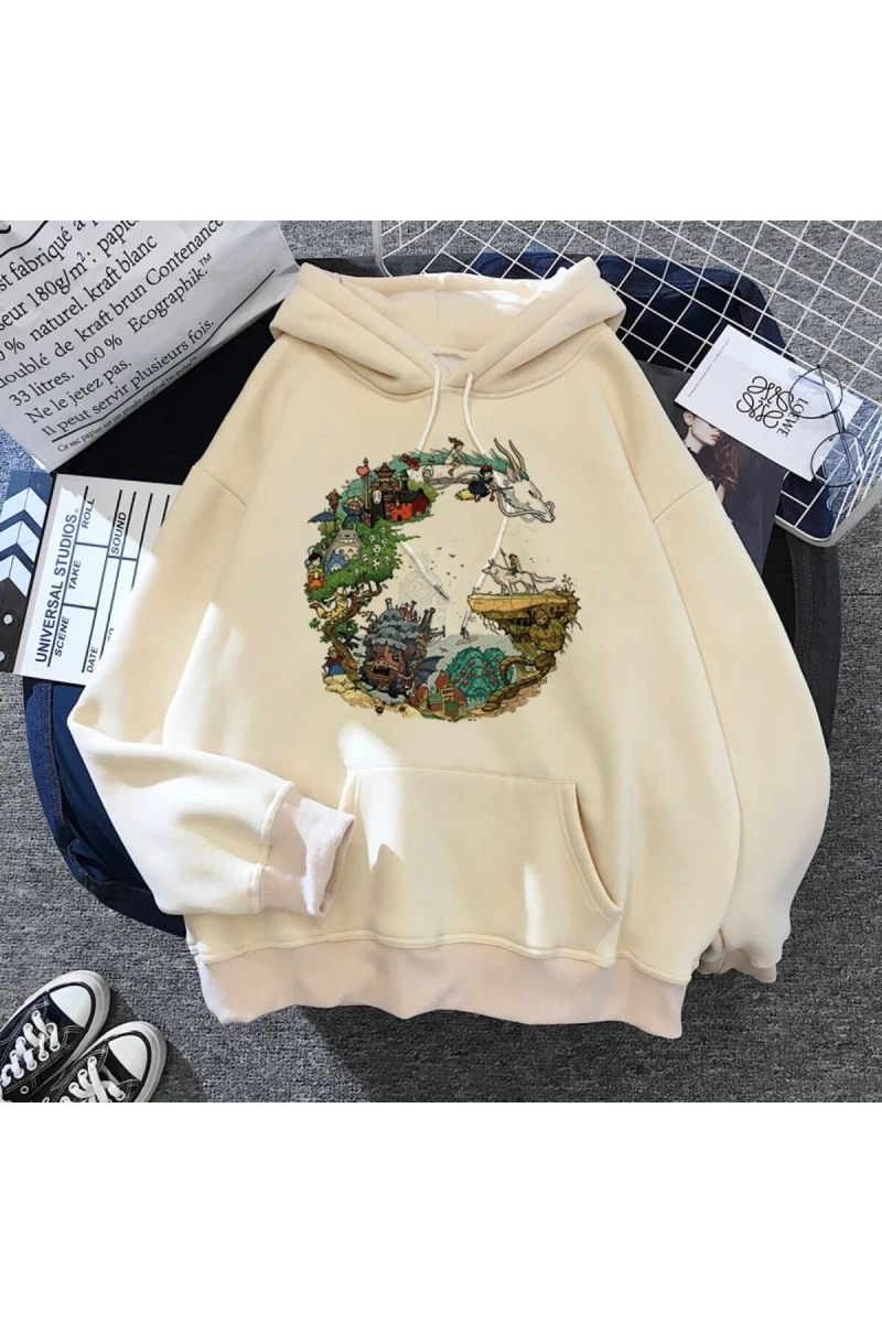 Komşum Totoro Harajuku Kapüşonlu Ghibli model49 15132