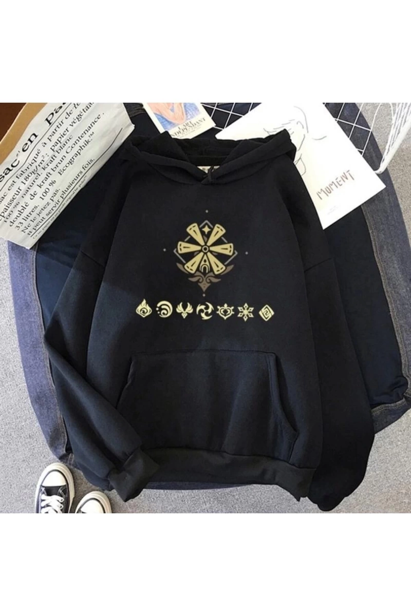 Genshin Oyun Kapşonlu Hoodie Mod88 12681