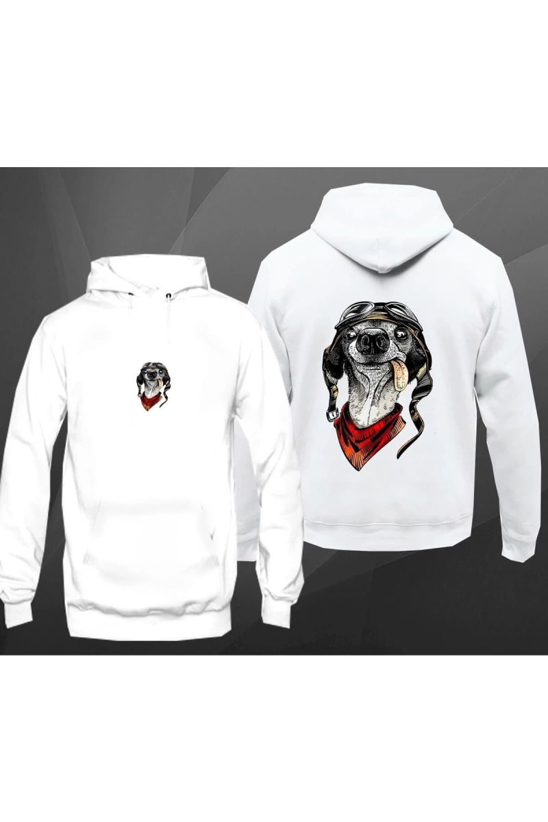 Unisex Dil Çıkartan Köpek Kapşonlu 12768