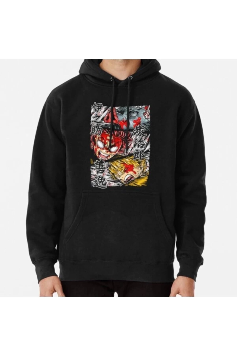 Demon Slayer Typical Japanese Pullover Hoodie 15367