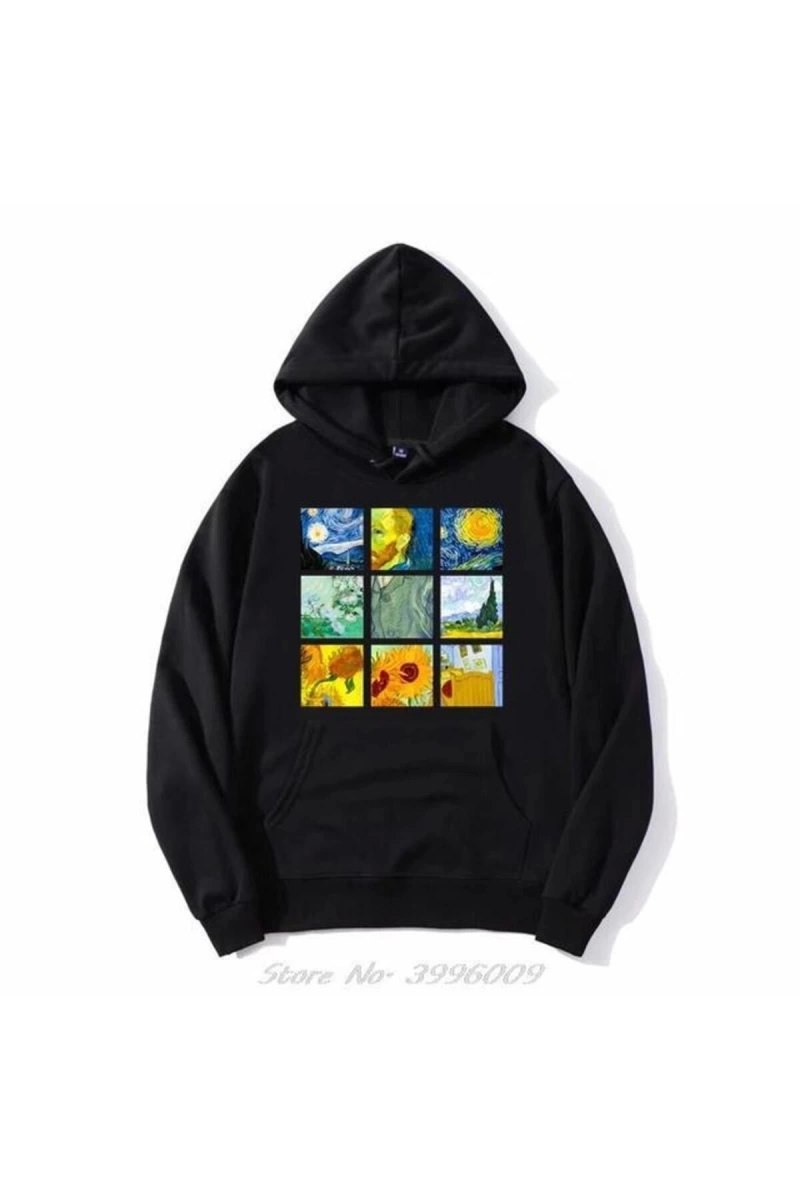 Van Gogh Sanat Unisex Kapşonlu 12447
