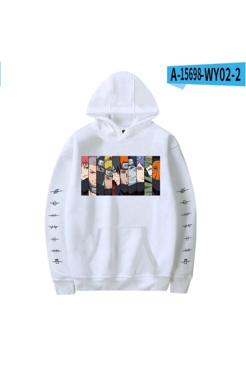 Naruto Kapşonlu Unisex Hoodie Mod84 12314