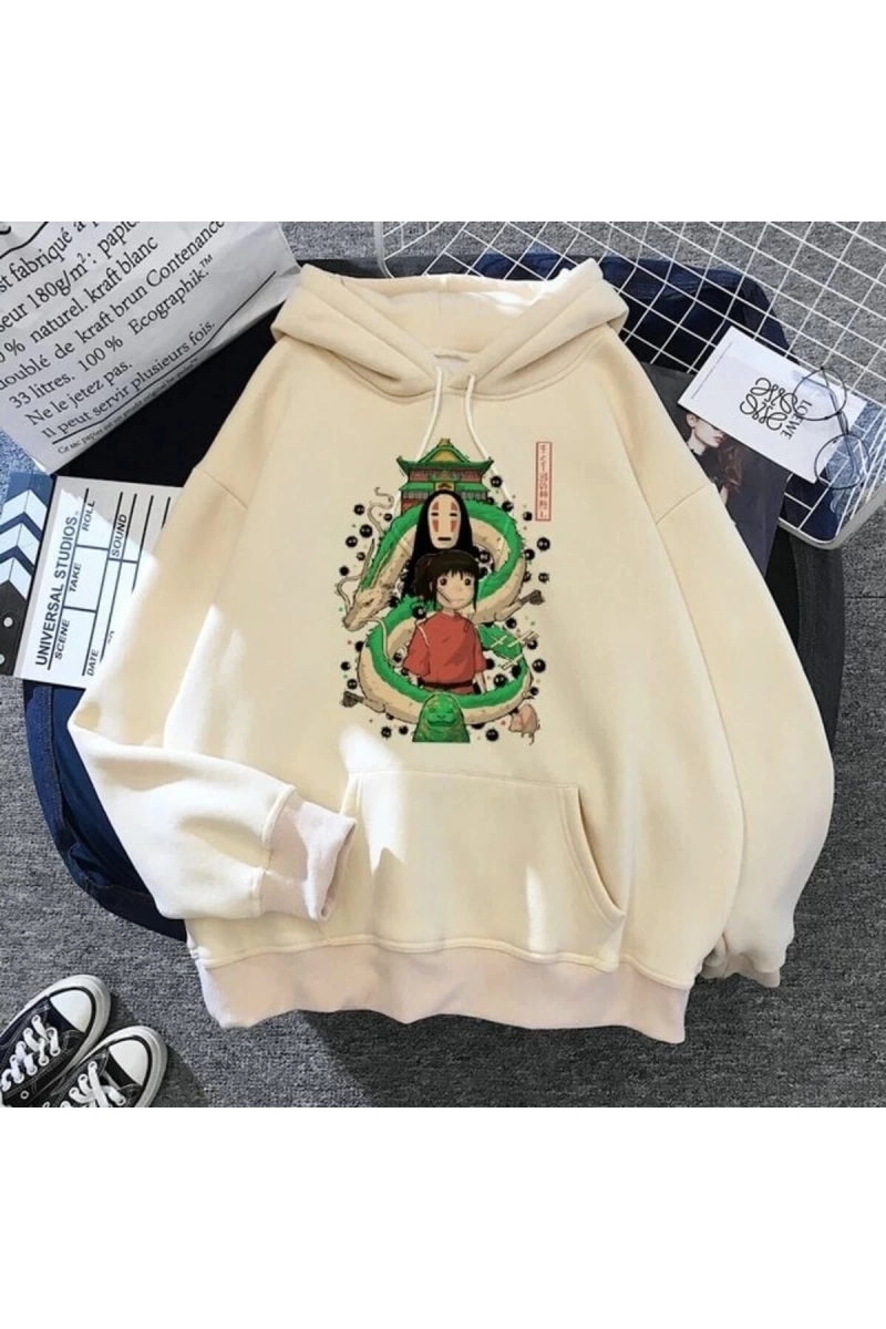 Totoro Kapüşonlu Ghibli Kawaii Hoodie79 14840